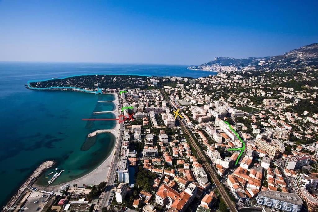 French Riviera: Seafront Apt & Pool Near Monaco 罗克布吕讷-卡普马丹 外观 照片